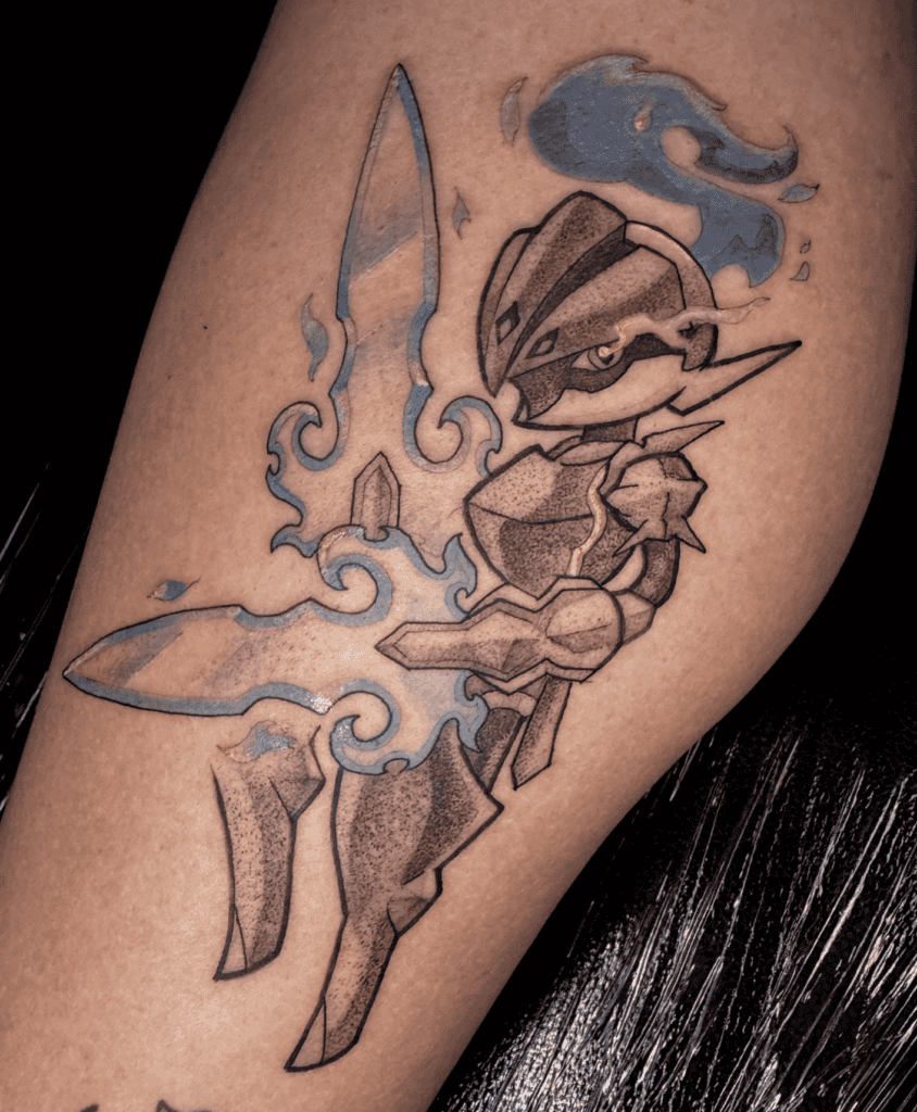 Ceruledge Blue Paldea Pokémon Tattoo