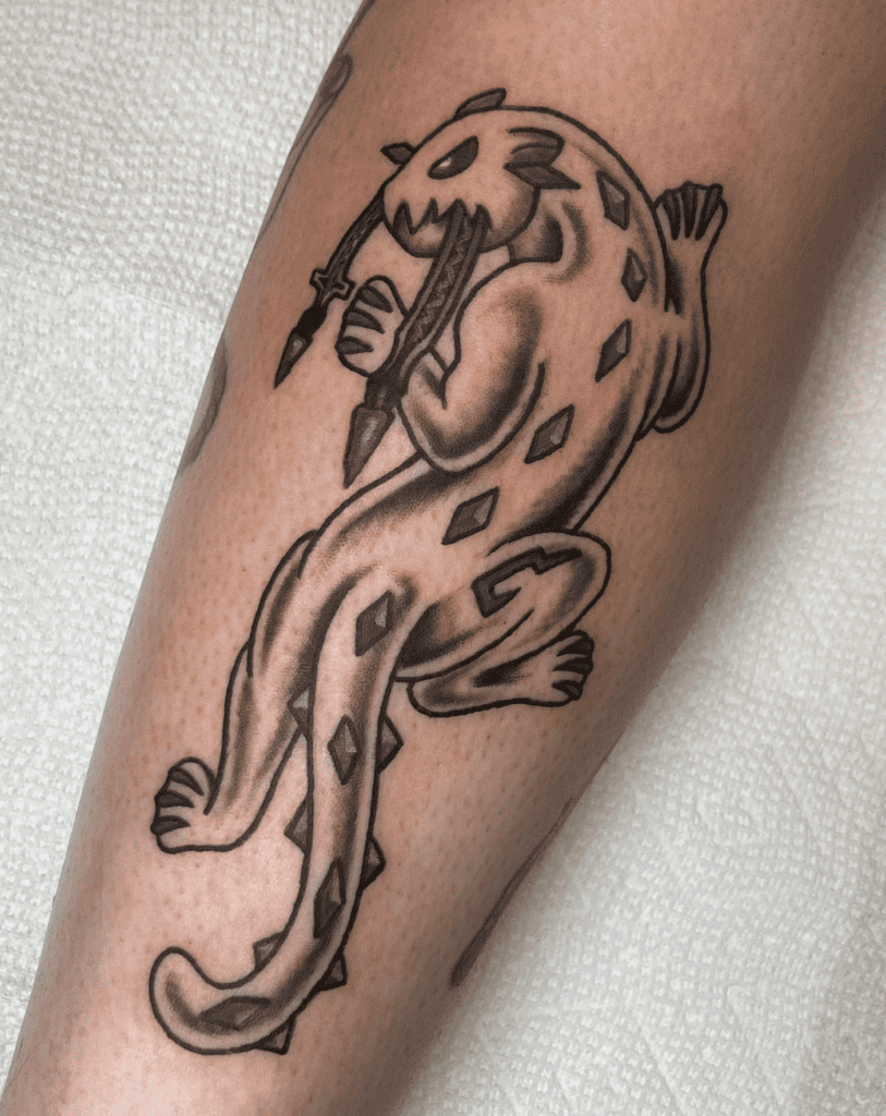 Chien-Pao Climb Paldea Pokémon Tattoo