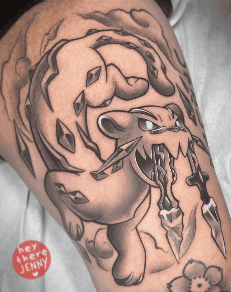 Chien-Pao Paldea Pokémon Tattoo