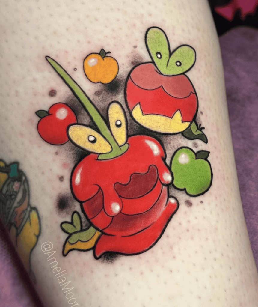 Dipplin Paldea Pokémon Tattoo