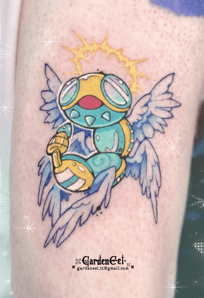 Dudunsparce Fly Paldea Pokémon Tattoo