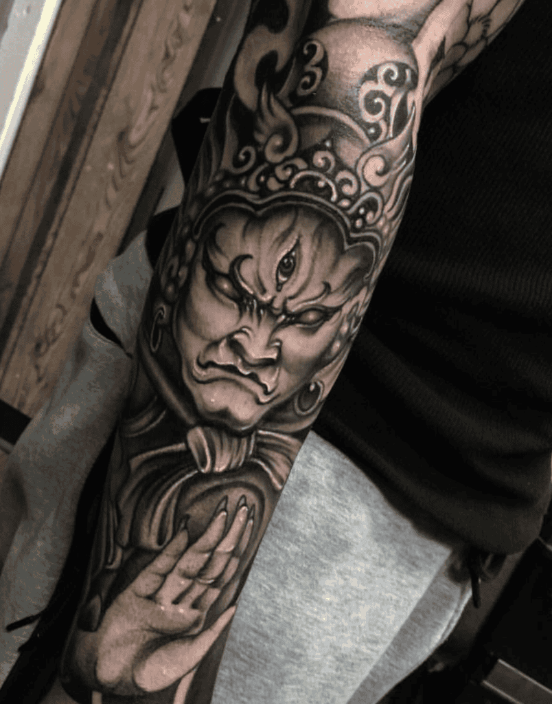 Erlang Shen Beast Chinese Mythology Tattoo