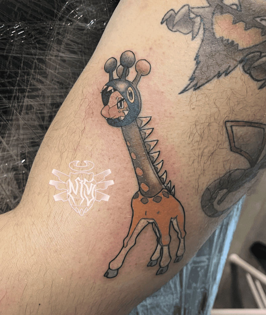 Farigiraf Paldea Pokémon Tattoo