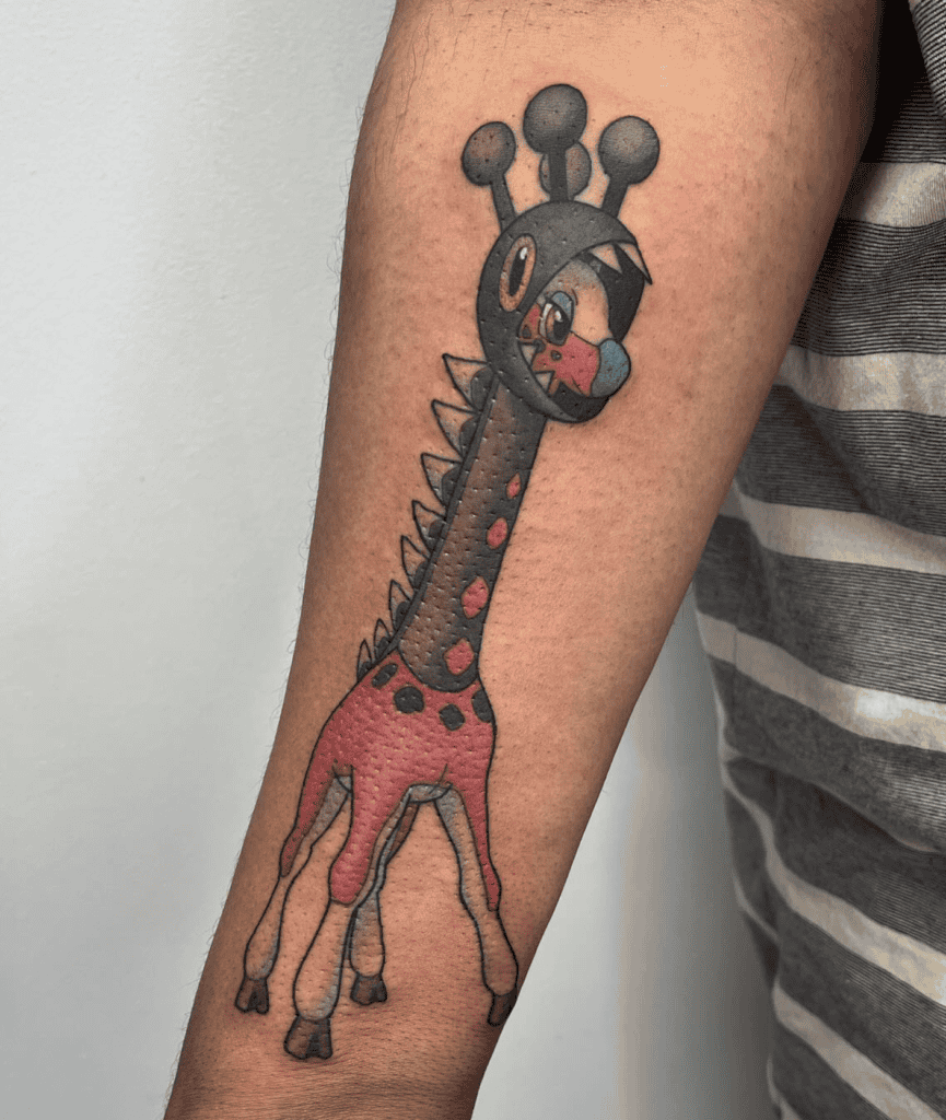 Farigiraf Shiny Paldea Pokémon Tattoo
