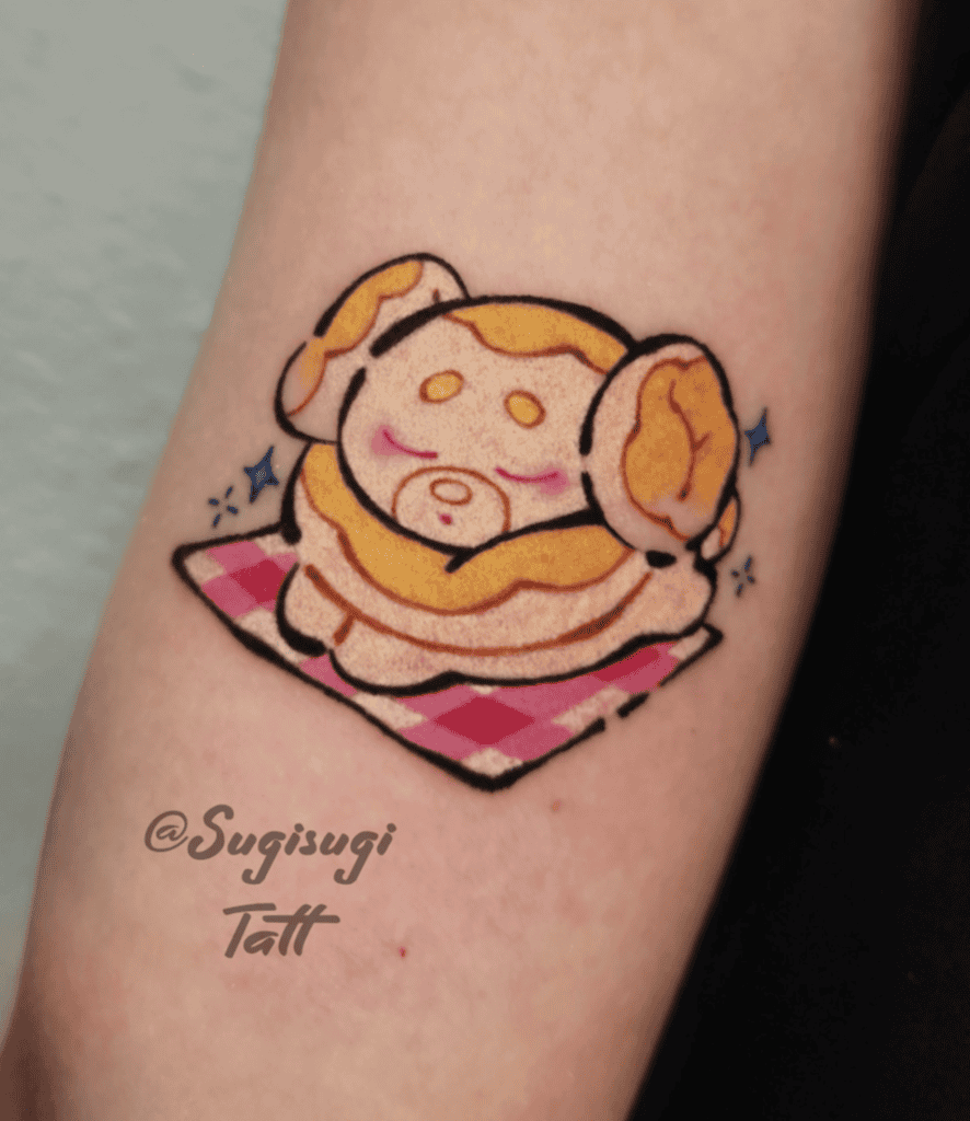 Fidough Sleep Paldea Pokémon Tattoo