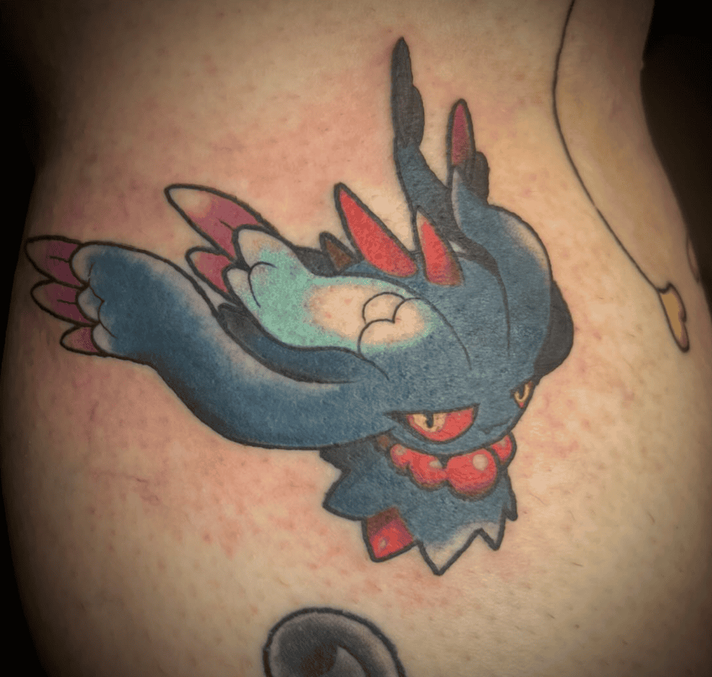 Flutter Mane Classic Paldea Pokémon Tattoo