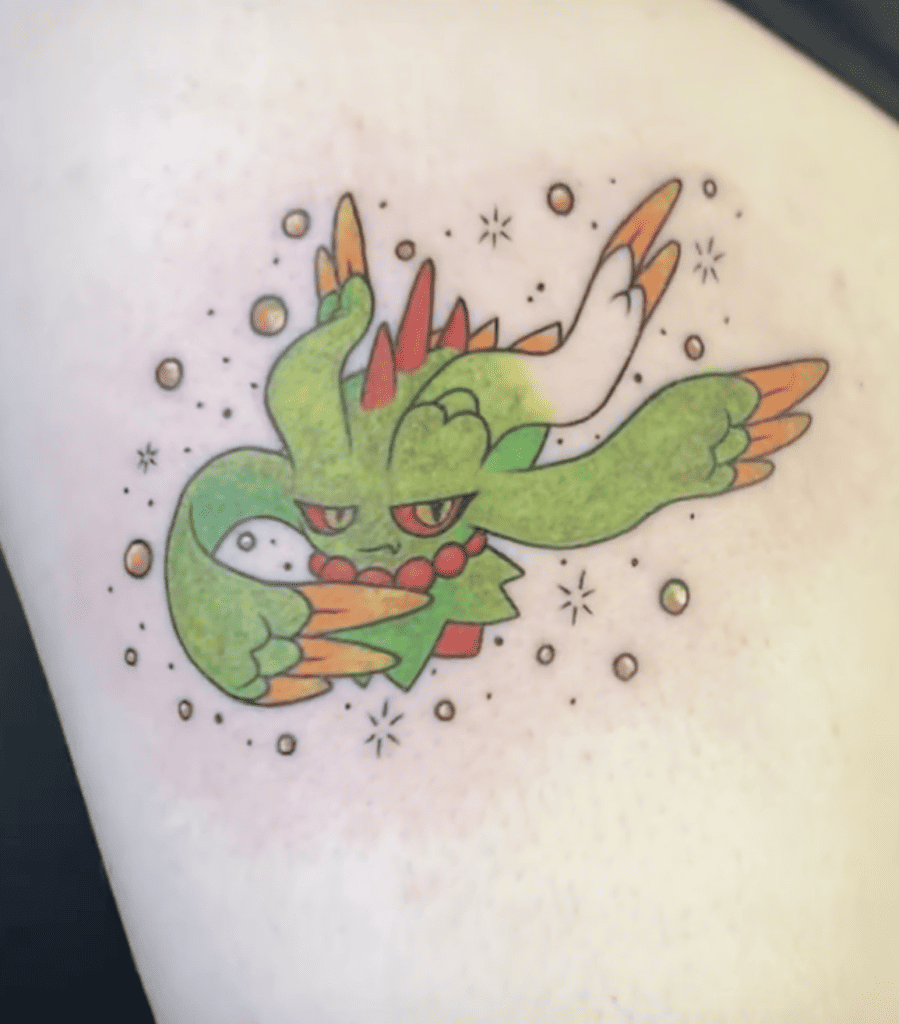 Flutter Mane Shiny Paldea Pokémon Tattoo