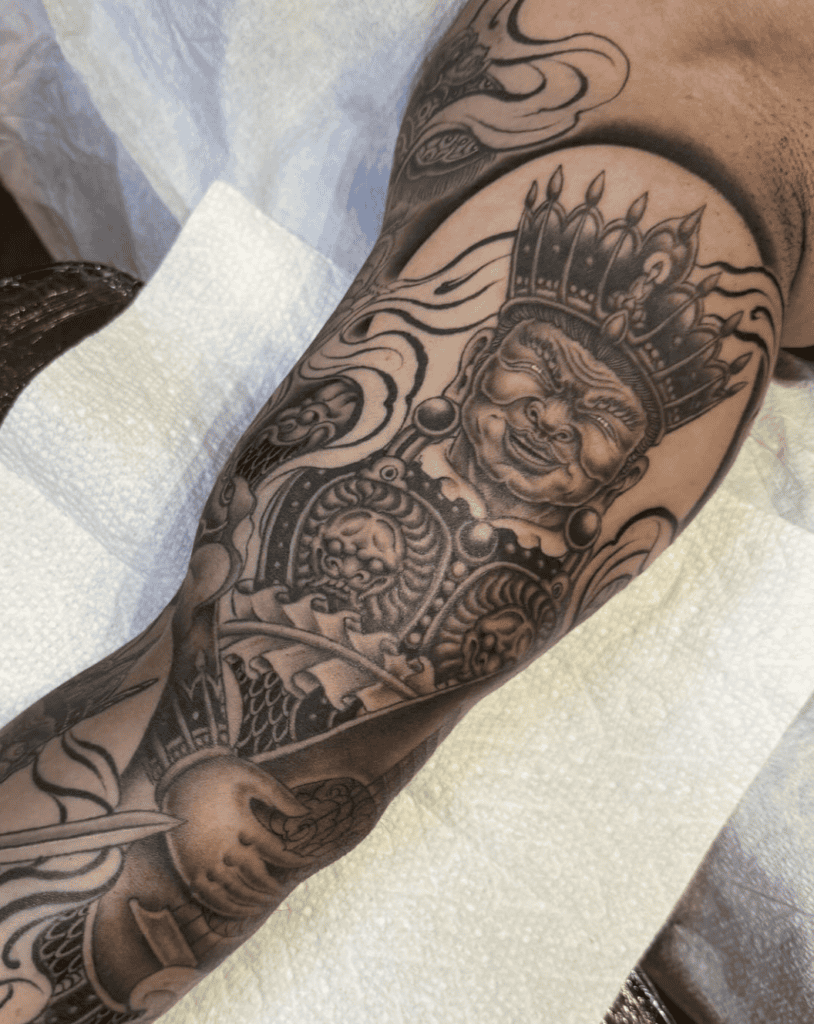 Four Heavenly Kings Chinese Mythology Tattoo