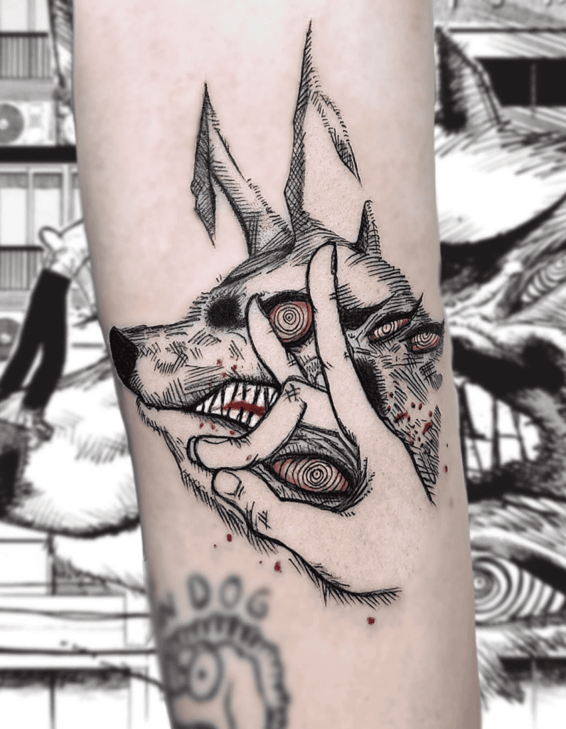 Fox Devil Chainsaw Man Tattoo