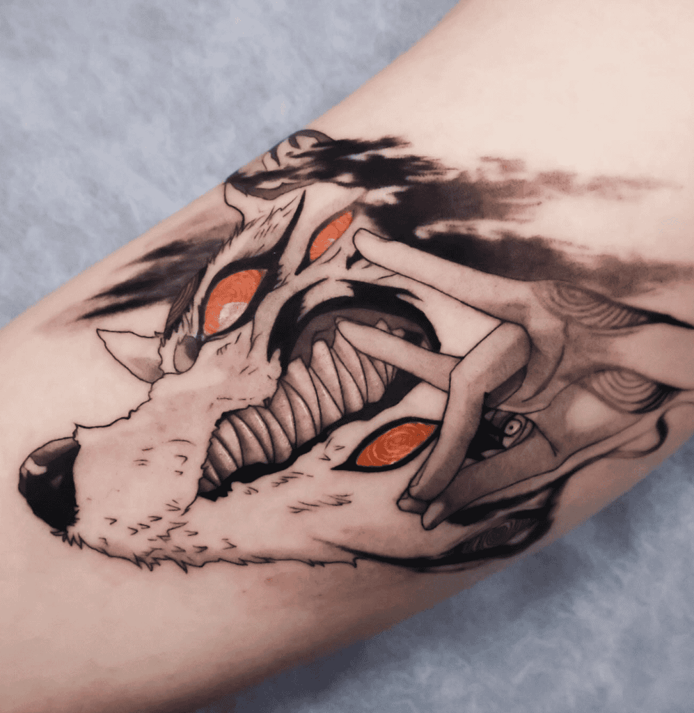 Fox Devil Teeth Chainsaw Man Tattoo