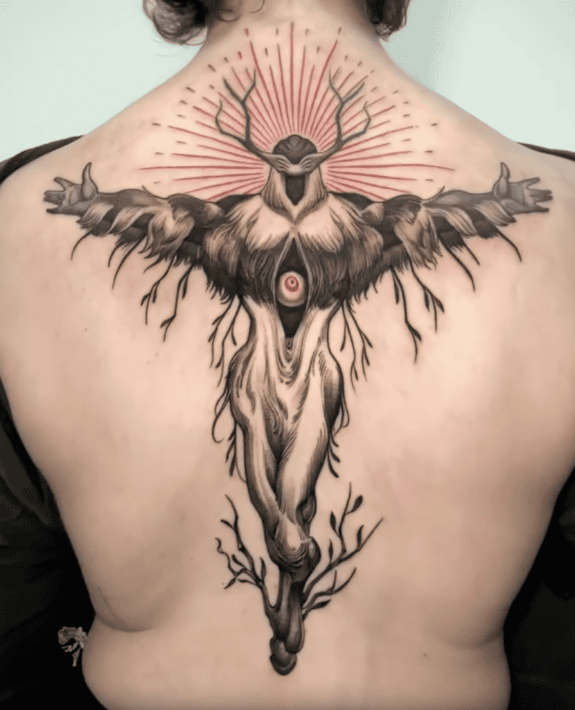 Future Devil Back Chainsaw Man Tattoo