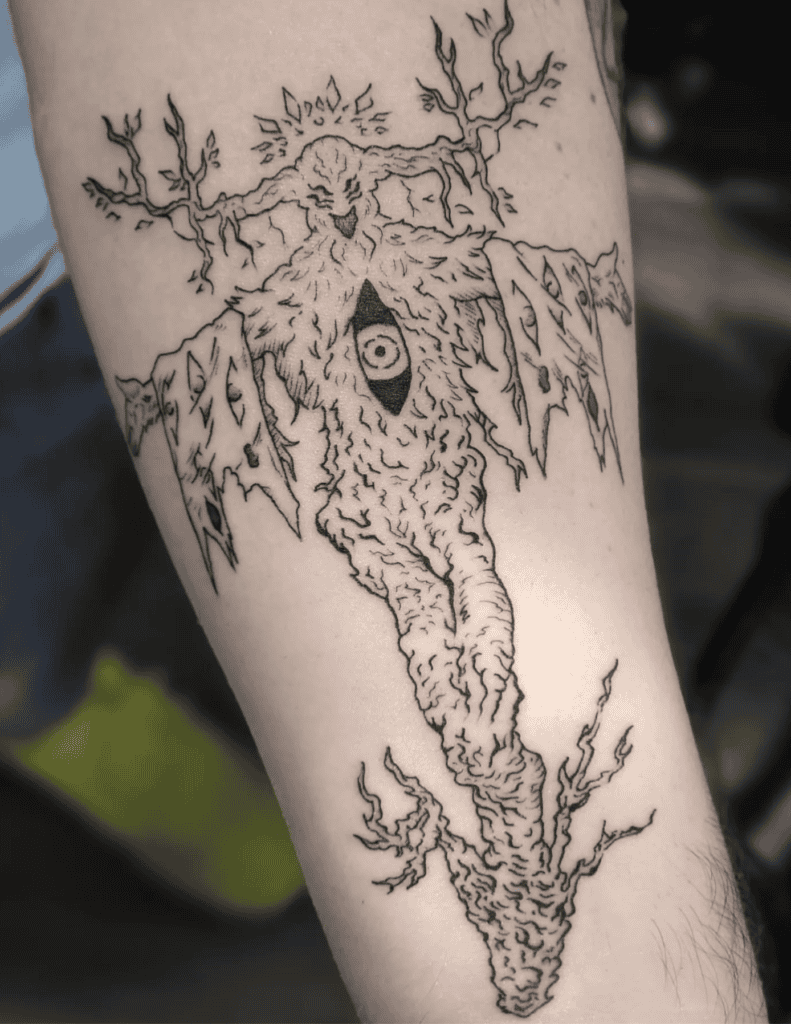 Future Devil Tree Chainsaw Man Tattoo