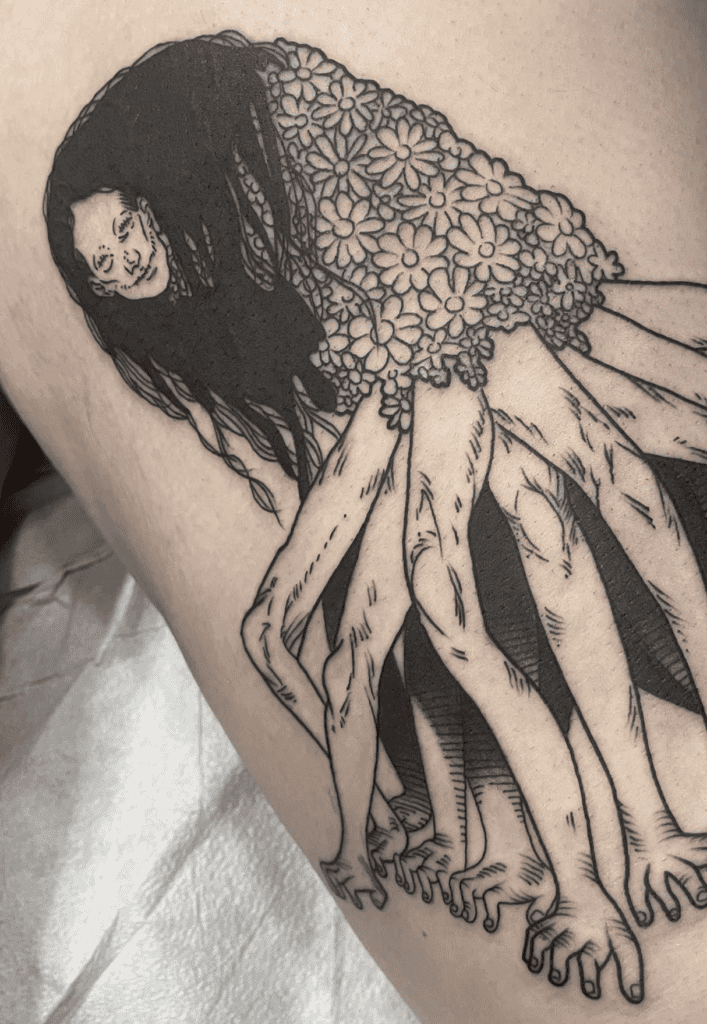 Ghost Devil Chainsaw Man Tattoo