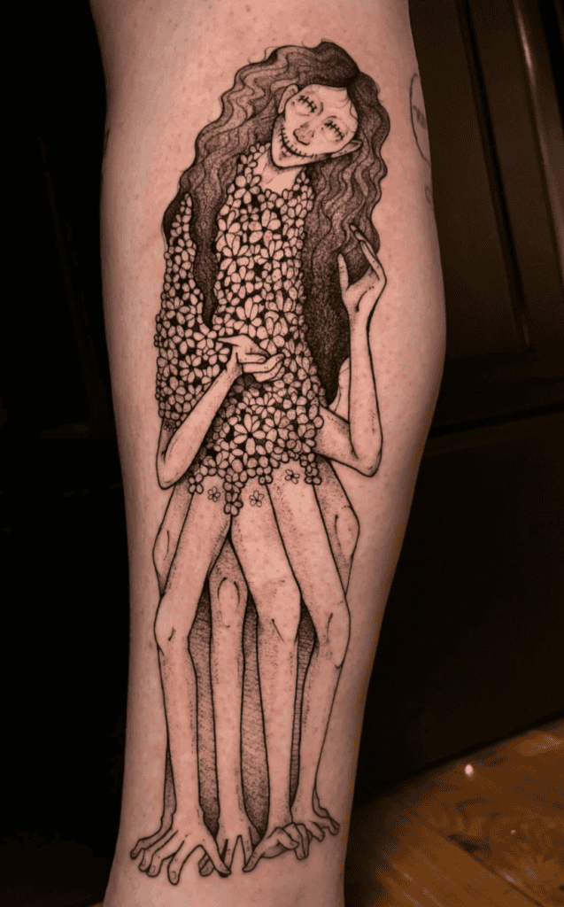 Ghost Devil Gentle Chainsaw Man Tattoo