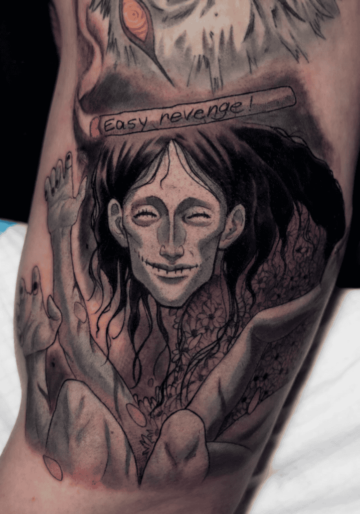 Ghost Devil Smoke Chainsaw Man Tattoo