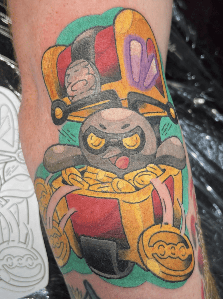 Gimmighoul Chest Paldea Pokémon Tattoo