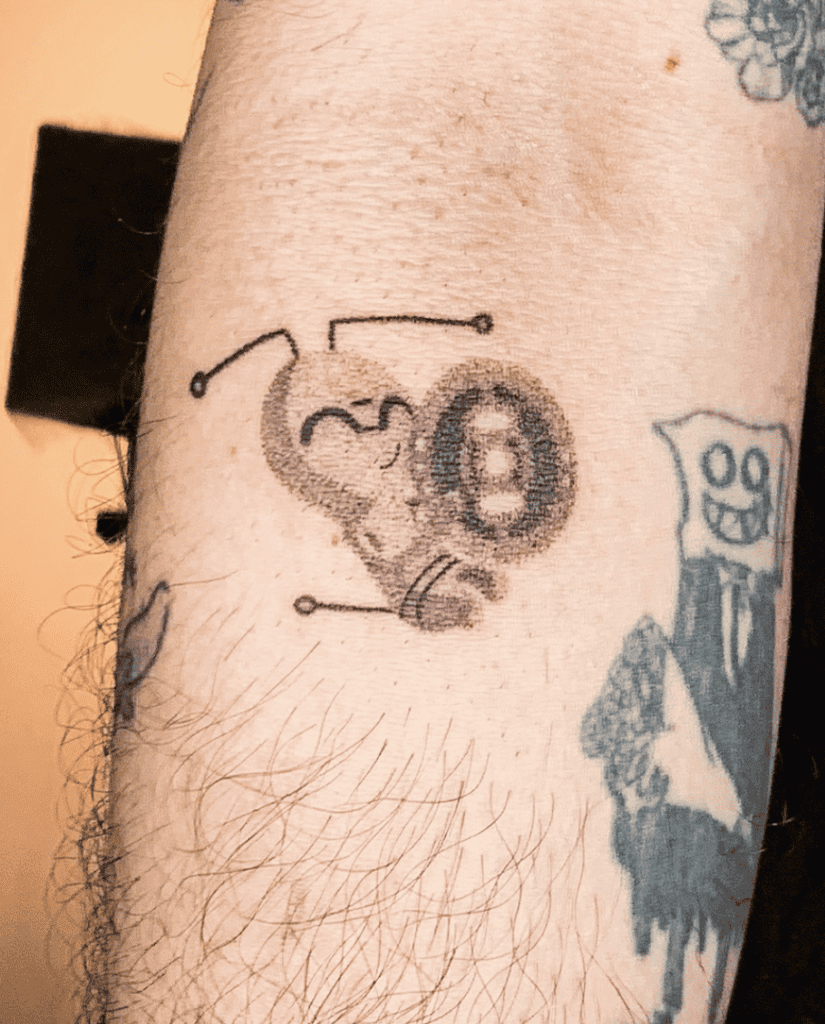 Gimmighoul Cute Paldea Pokémon Tattoo