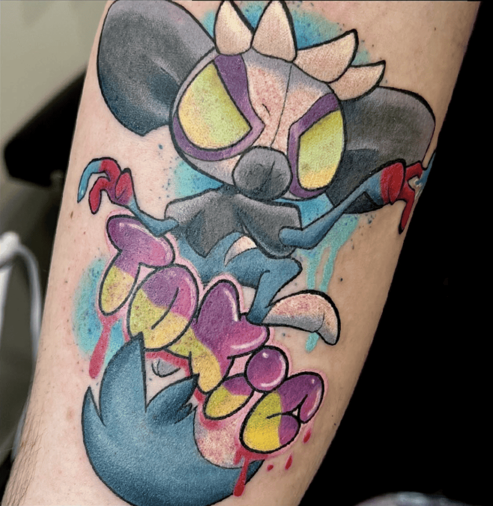 Grafaiai Toxic Paldea Pokémon Tattoo