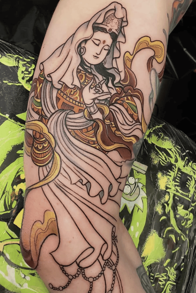 Guan Yin Chinese Mythology Tattoo