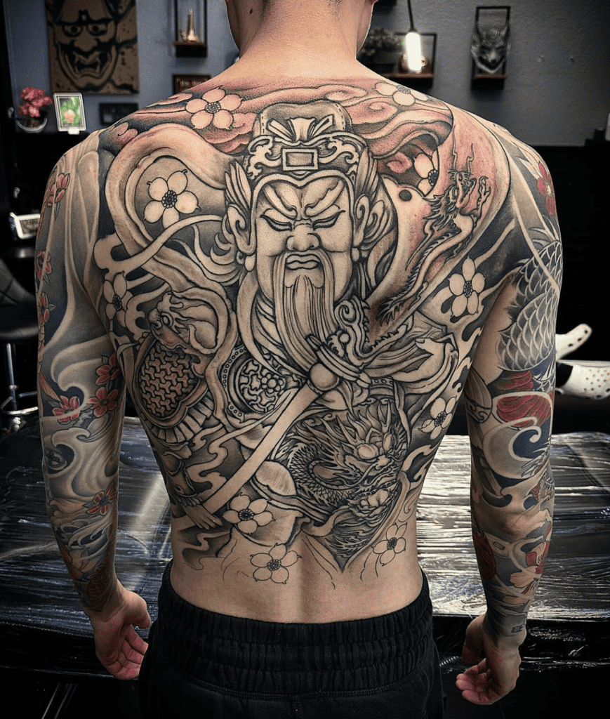 Guan Yu Chinese Mythology Tattoo