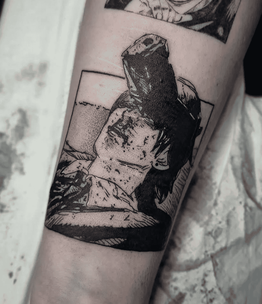 Gun Devil Fiend Chainsaw Man Tattoo