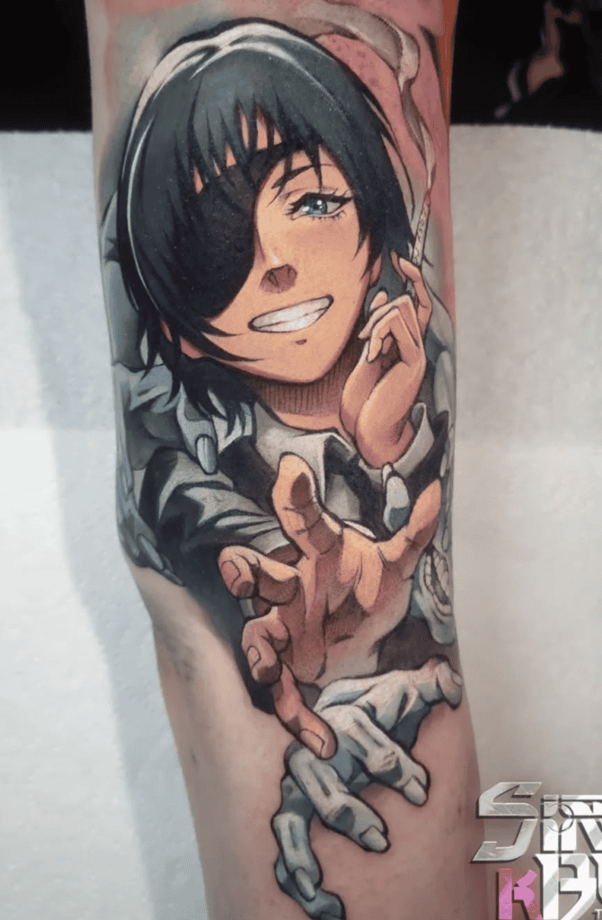 Himeno Chainsaw Man Tattoo