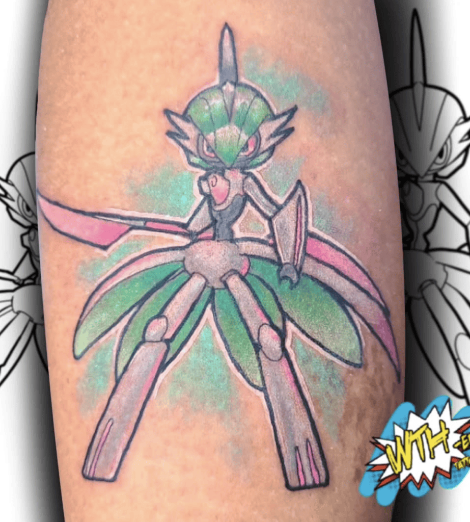 Iron Valiant Classic Paldea Pokémon Tattoo