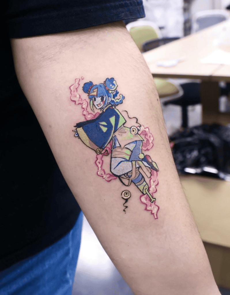 Jiangshi Cute Chinese Mythology Tattoo