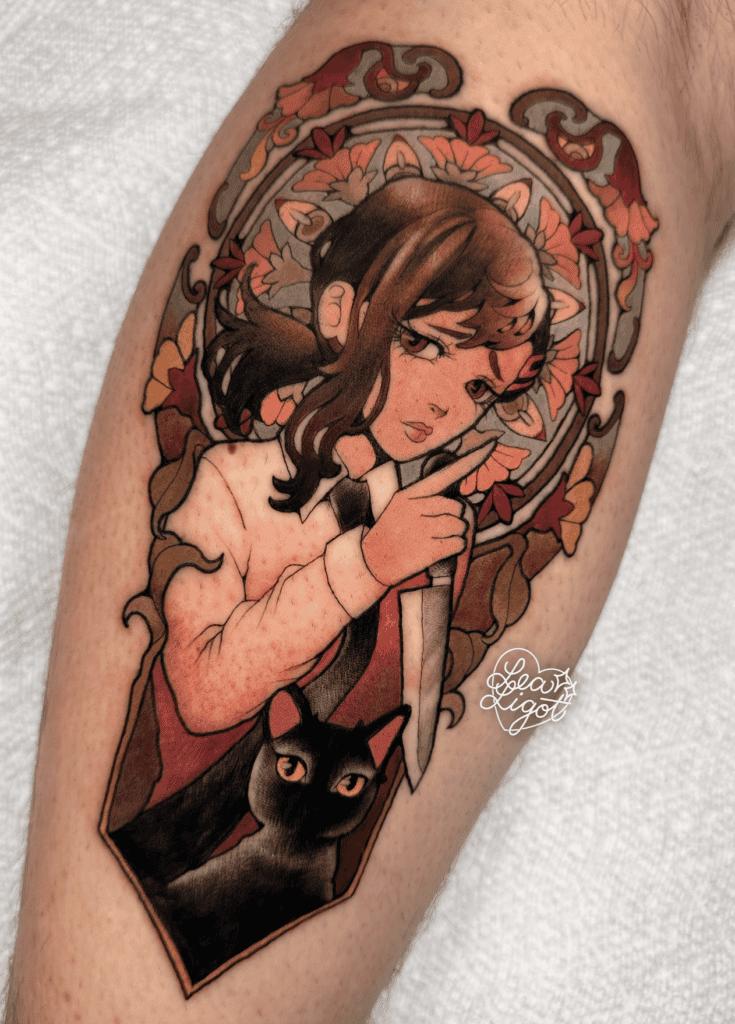 Kobeni Knife Chainsaw Man Tattoo