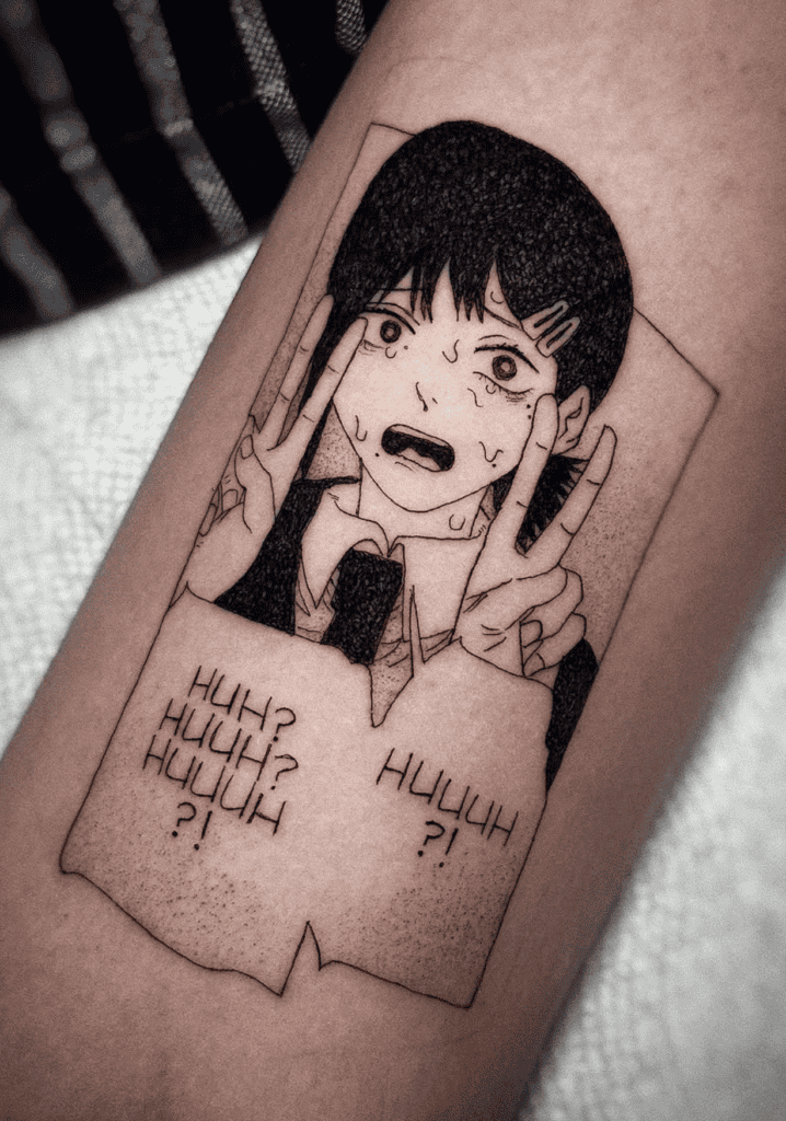 Kobeni Peace Chainsaw Man Tattoo