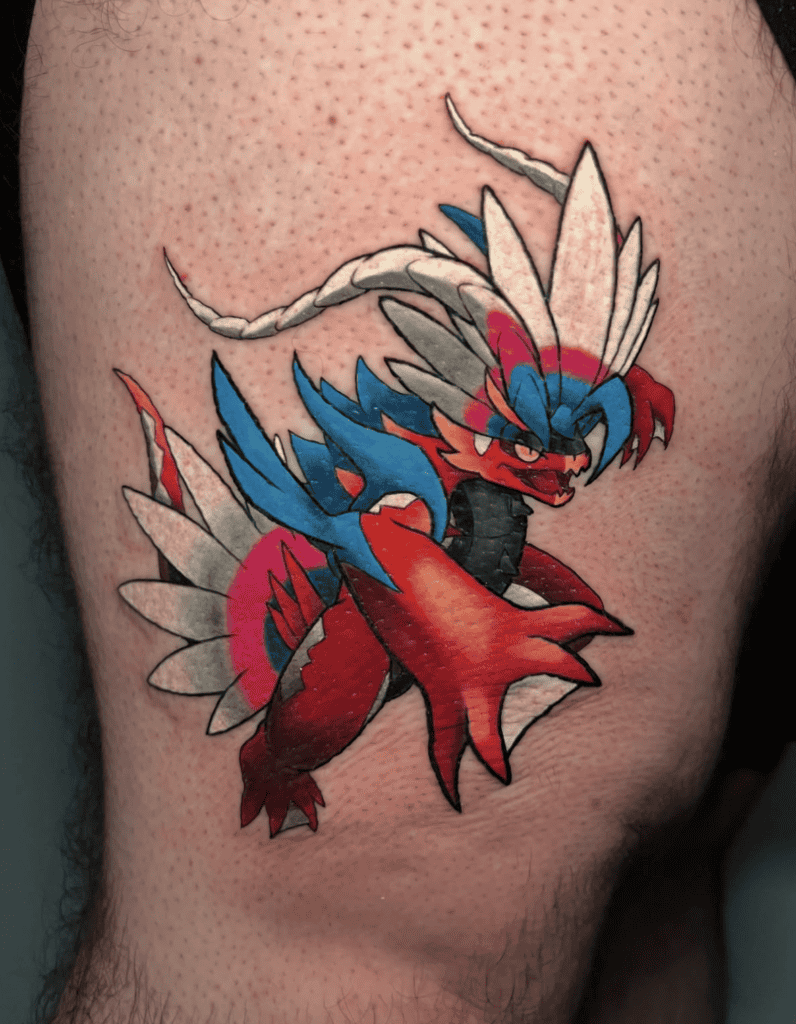 Koraidon Attack Paldea Pokémon Tattoo