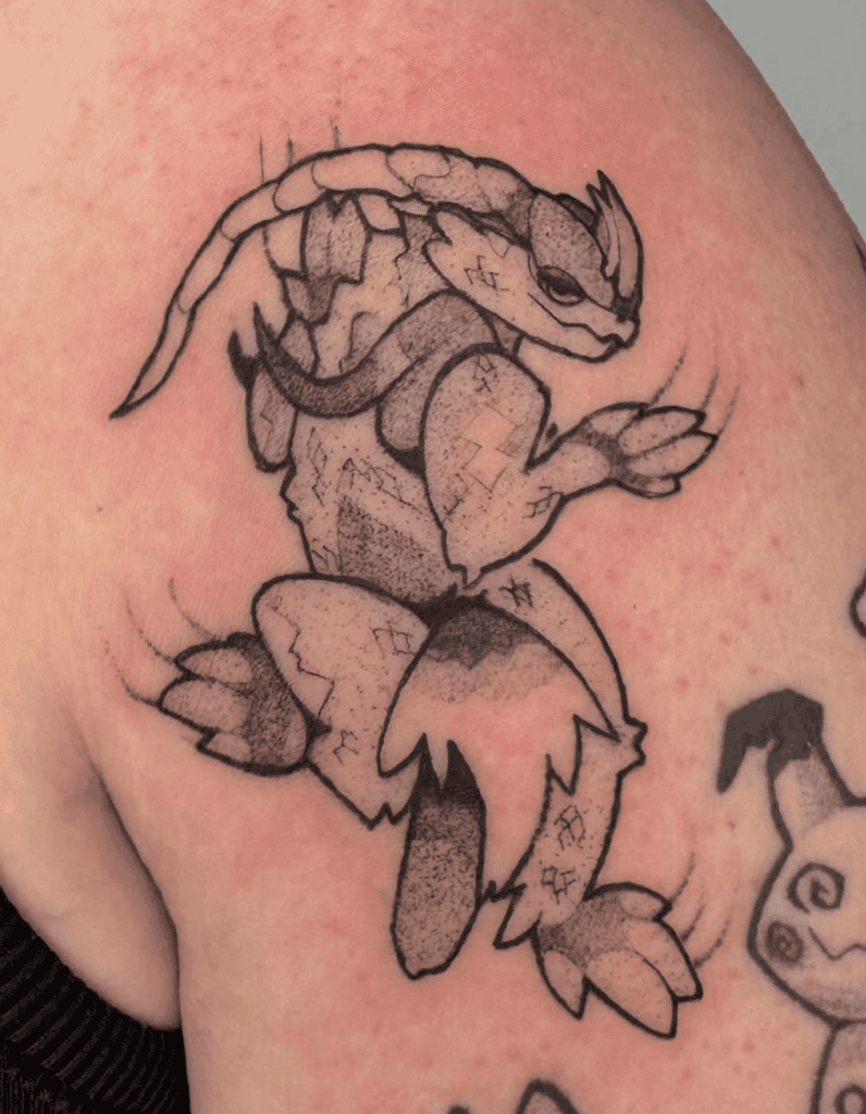 Koraidon Cling Paldea Pokémon Tattoo