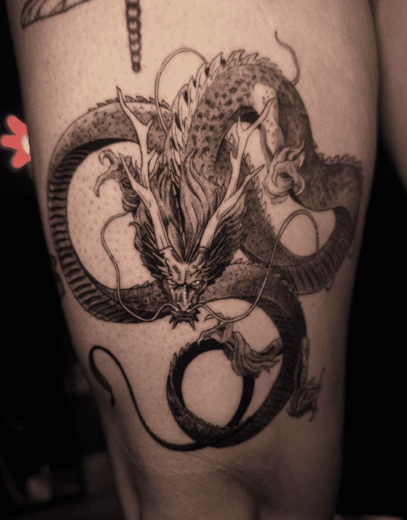 Lóng Front Chinese Mythology Tattoo