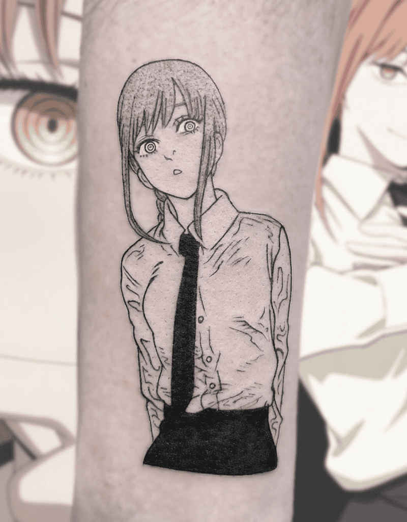 Makima Chainsaw Man Tattoo
