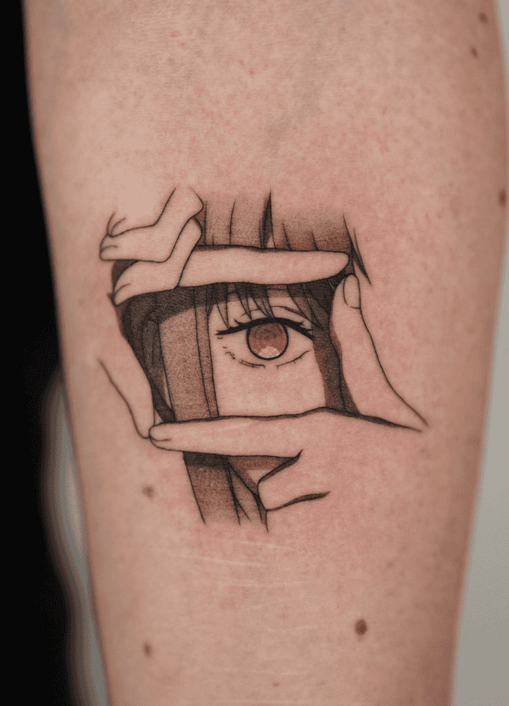 Makima Eye Chainsaw Man Tattoo