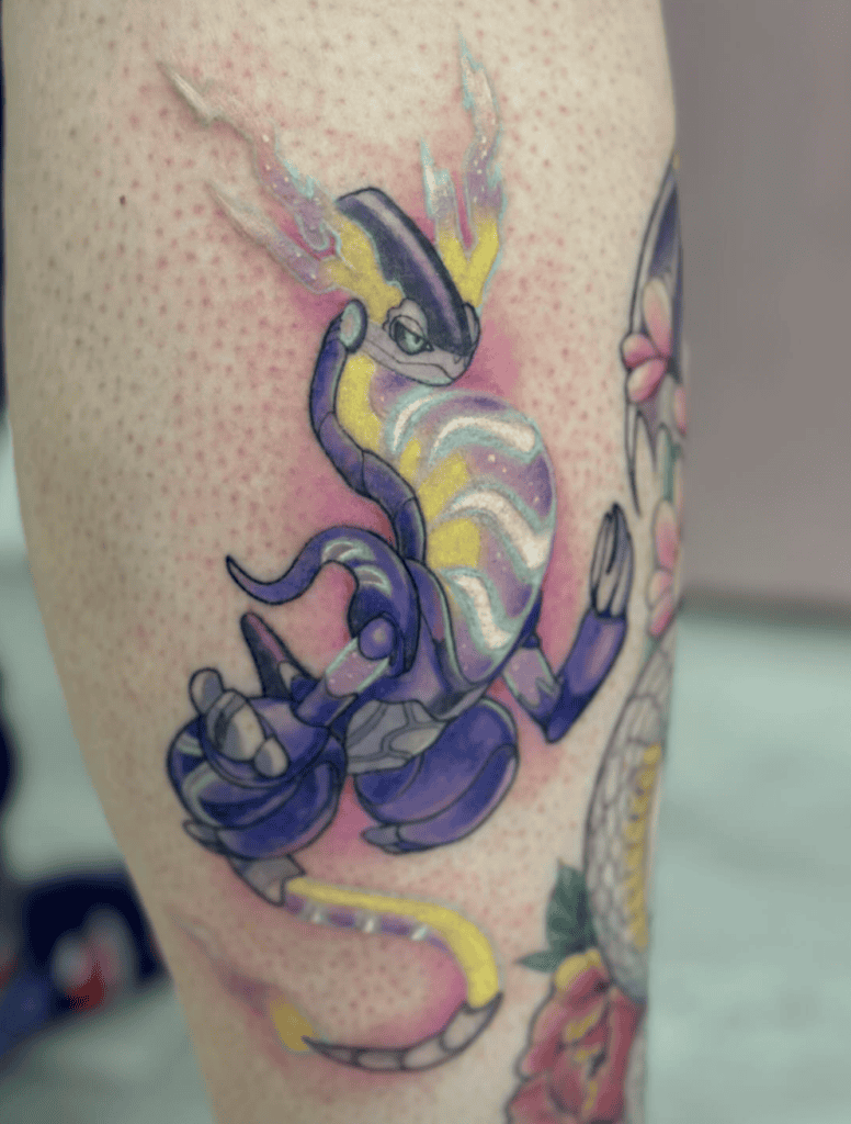 Miraidon Classic Paldea Pokémon Tattoo