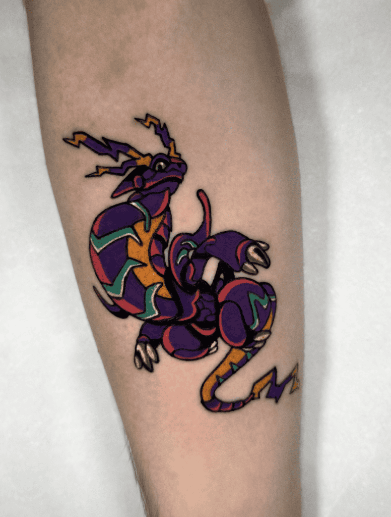 Miraidon Fly Paldea Pokémon Tattoo
