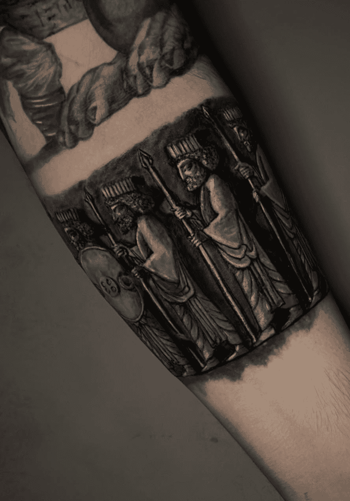 Persian Immortals Carving Persian Mythology Tattoo