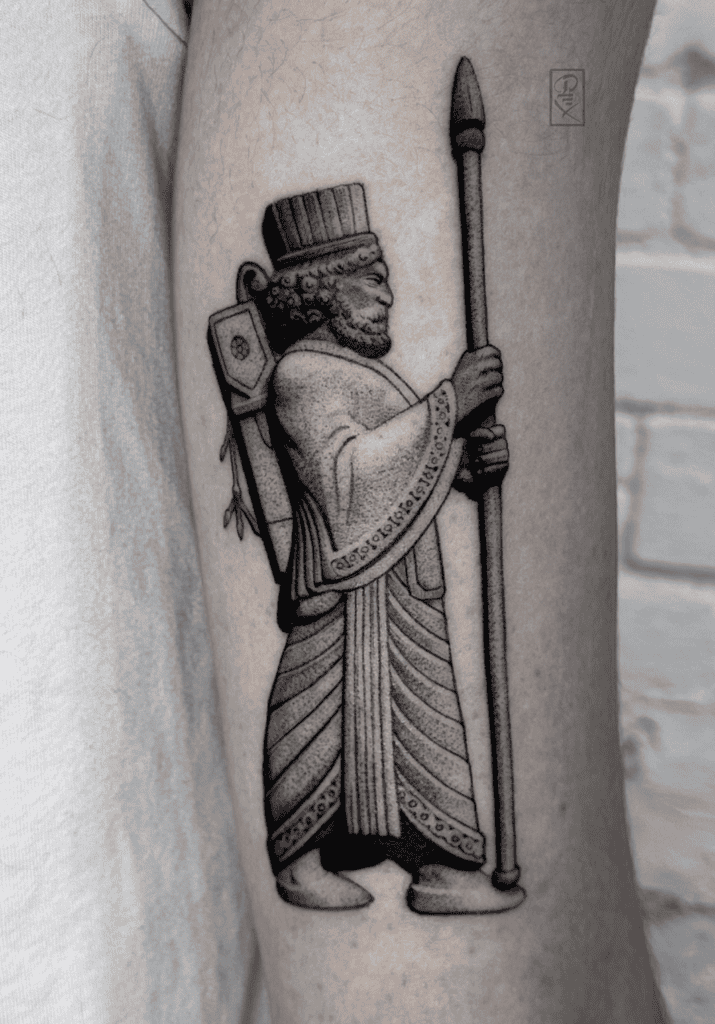Persian Immortals Soldier Persian Mythology Tattoo