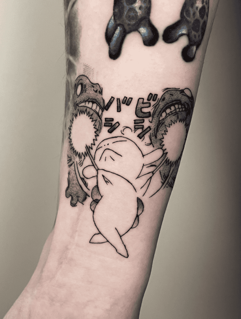 Puck Fight Beserk Tattoo