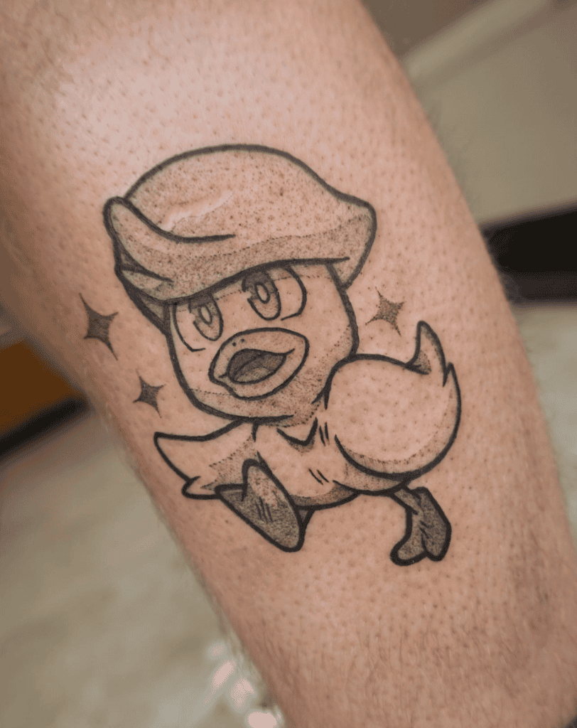 Quaxly Paldea Pokémon Tattoo