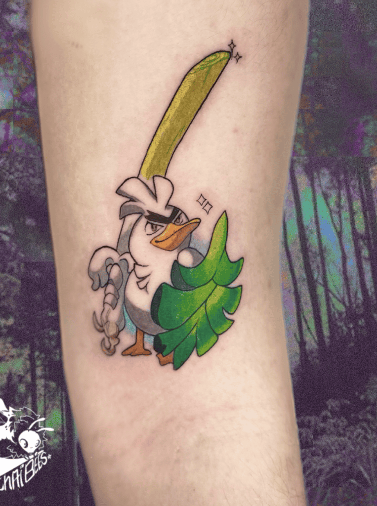 Sirfetch’d Pride Galar Pokémon Tattoo