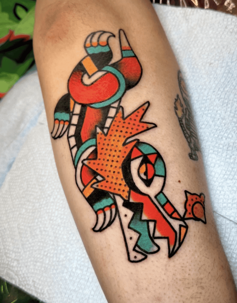 Skeledirge Mexico Paldea Pokémon Tattoo