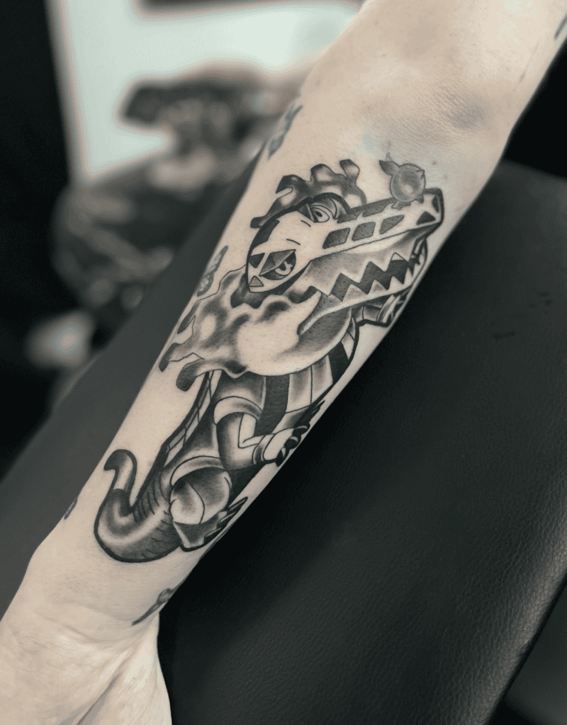 Skeledirge Paldea Pokémon Tattoo