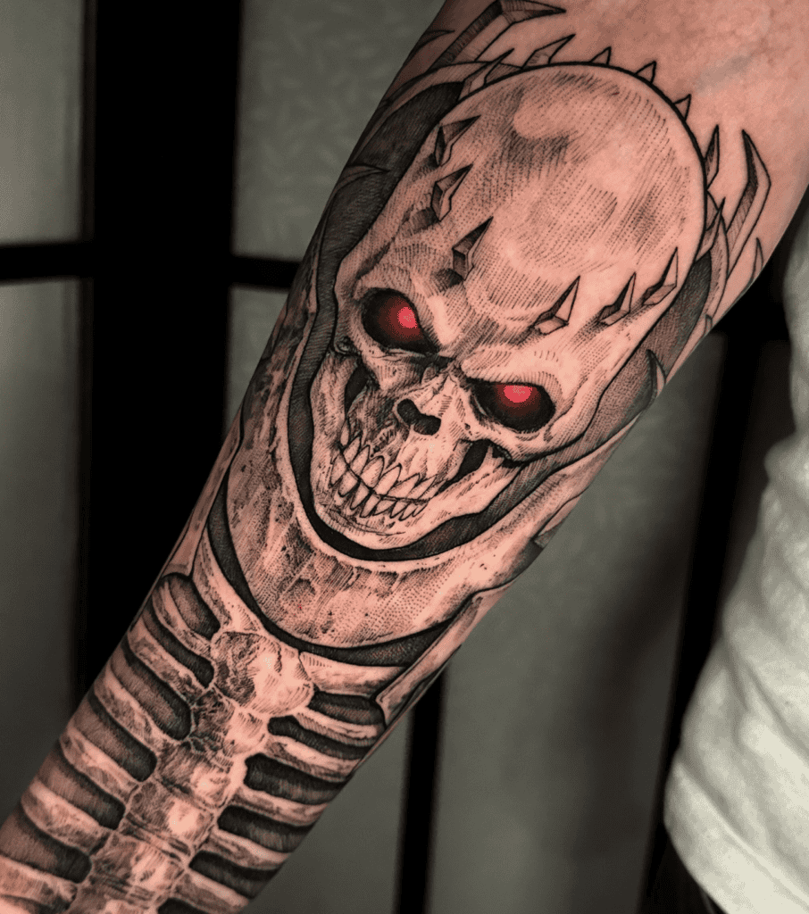 Skull Knight Beserk Tattoo