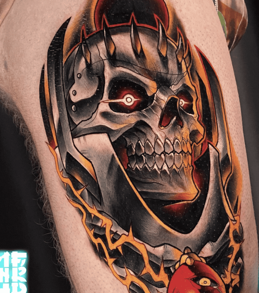 Skull Knight Glare Beserk Tattoo