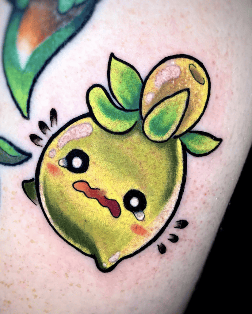 Smoliv Cry Paldea Pokémon Tattoo