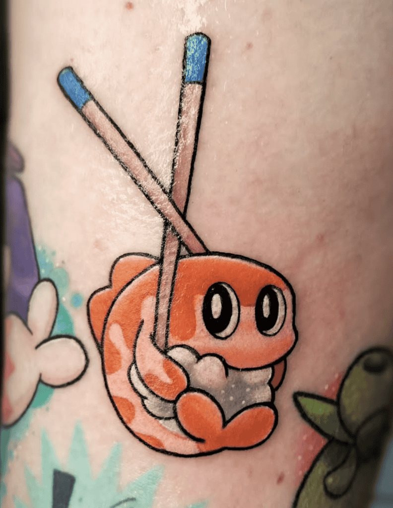 Tatsugiri Paldea Pokémon Tattoo