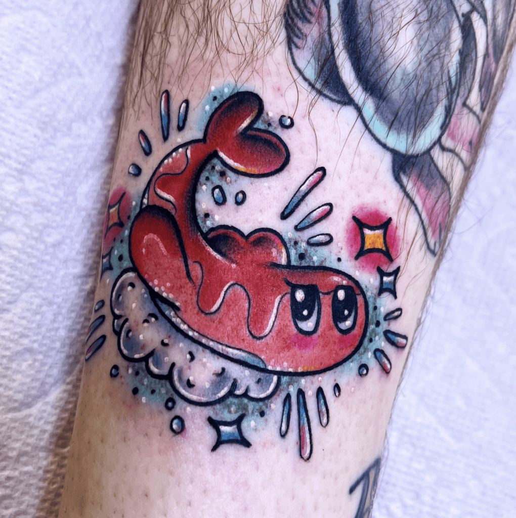 Tatsugiri Red Paldea Pokémon Tattoo
