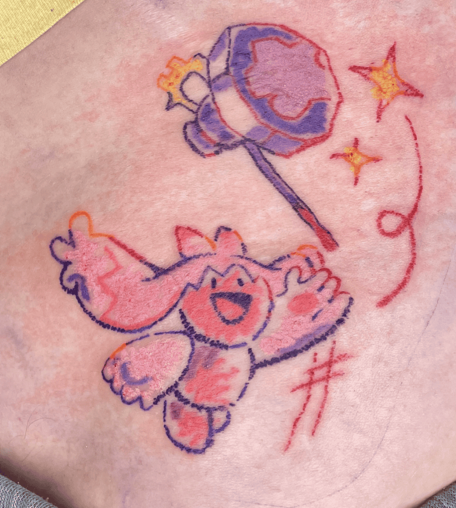 Tinkaton Playful Paldea Pokémon Tattoo